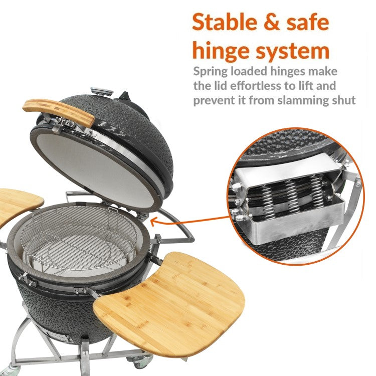 Egg XL - 22 Inch Ceramic Kamado Style Charcoal Smoker BBQ Grill