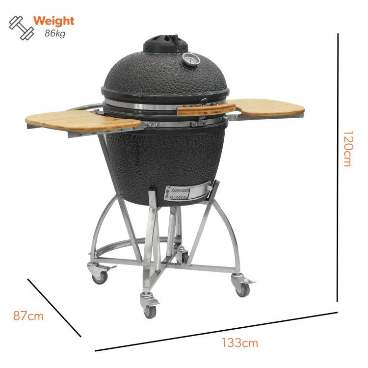 Egg XL - 22 Inch Ceramic Kamado Style Charcoal Smoker BBQ Grill