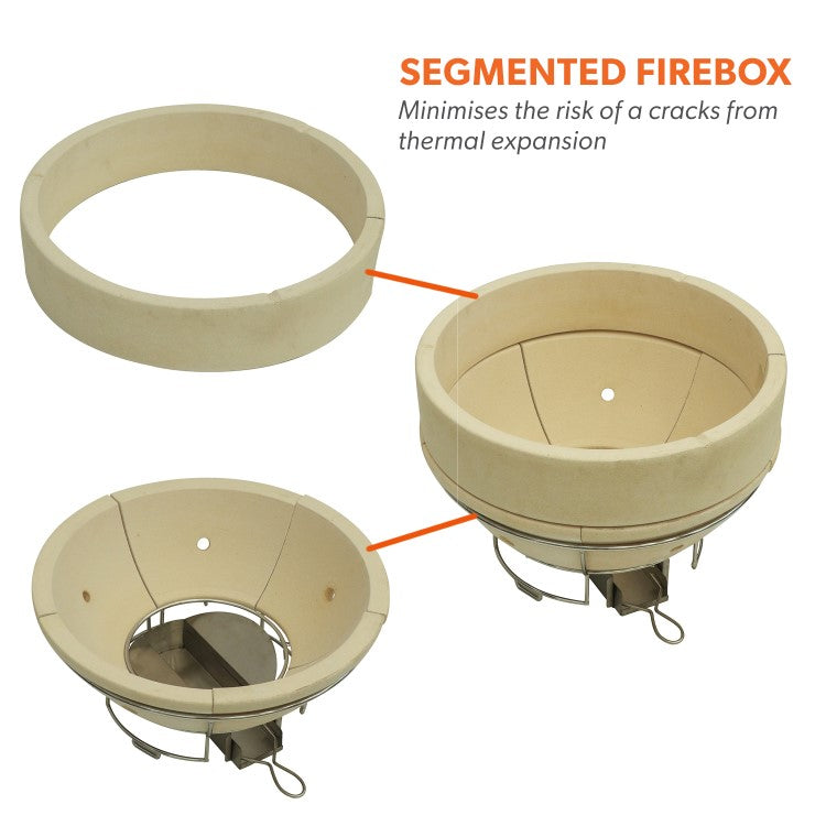Egg XL - 22 Inch Ceramic Kamado Style Charcoal Smoker BBQ Grill